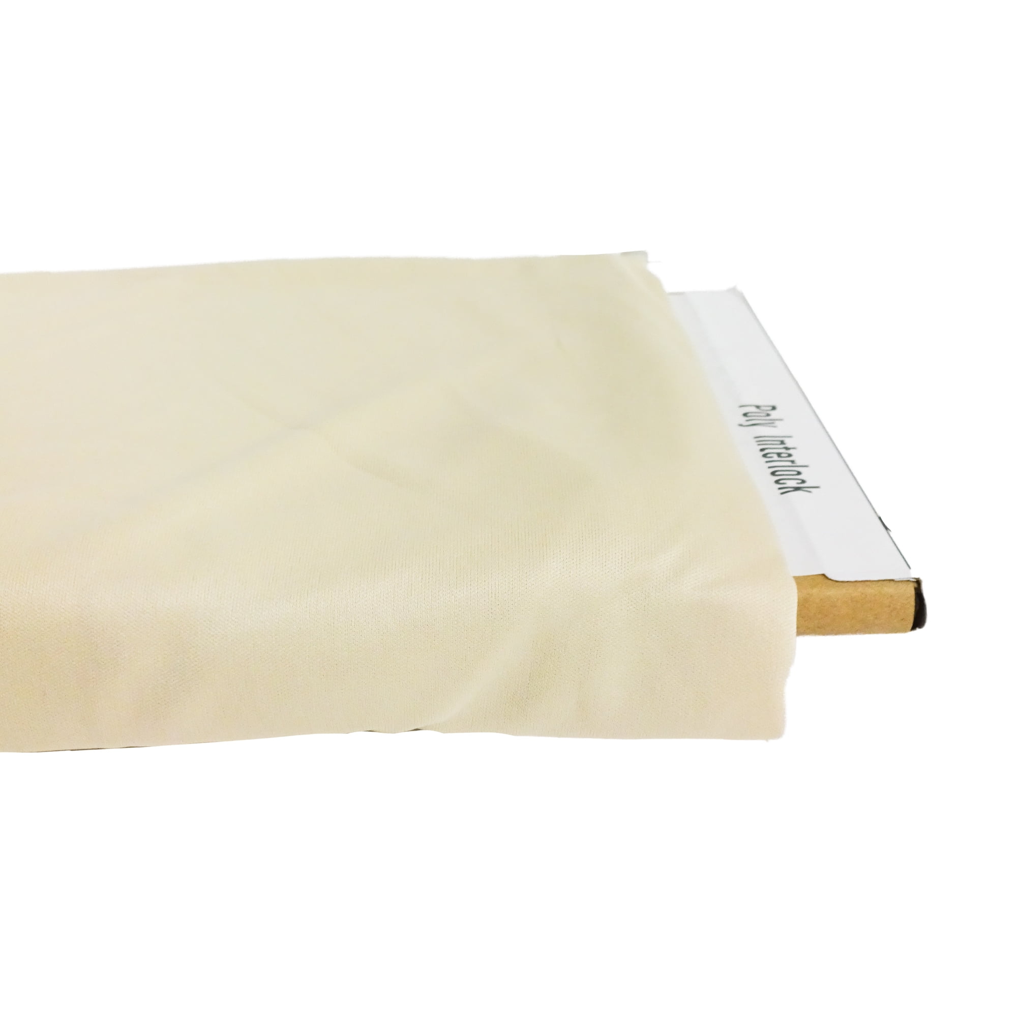 Polyester Interlock Khaki Fabric, by the yard