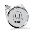 thumbnail image 1 of Greedy Black Cute Chat Happy Pattern Ring Adjustable Love Wedding Engagement, 1 of 3