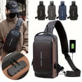 thumbnail image 2 of AIGIA Sling Backpack USB Anti-Theft Waterproof Chest Daypack Casual Shoulder Bag, 2 of 14