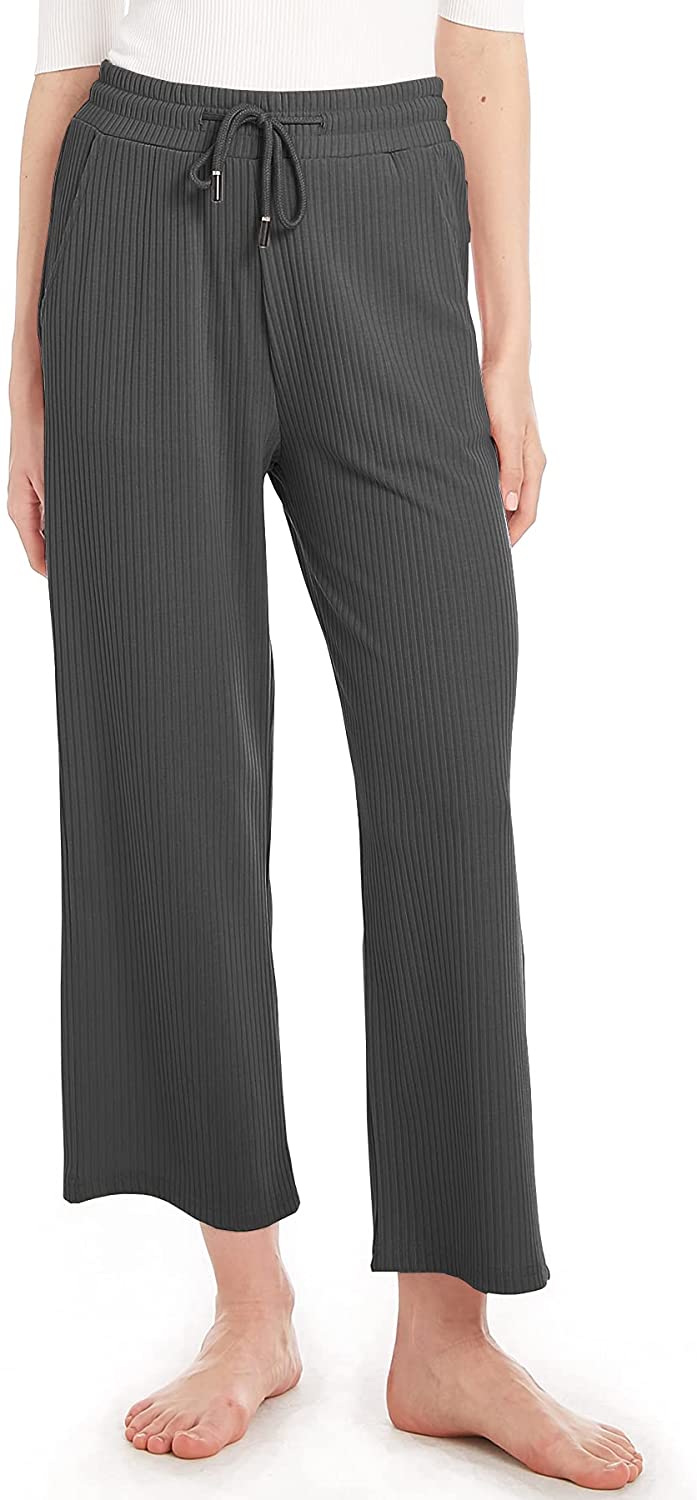Womens Comfy Pleated Stretch Palazzo 