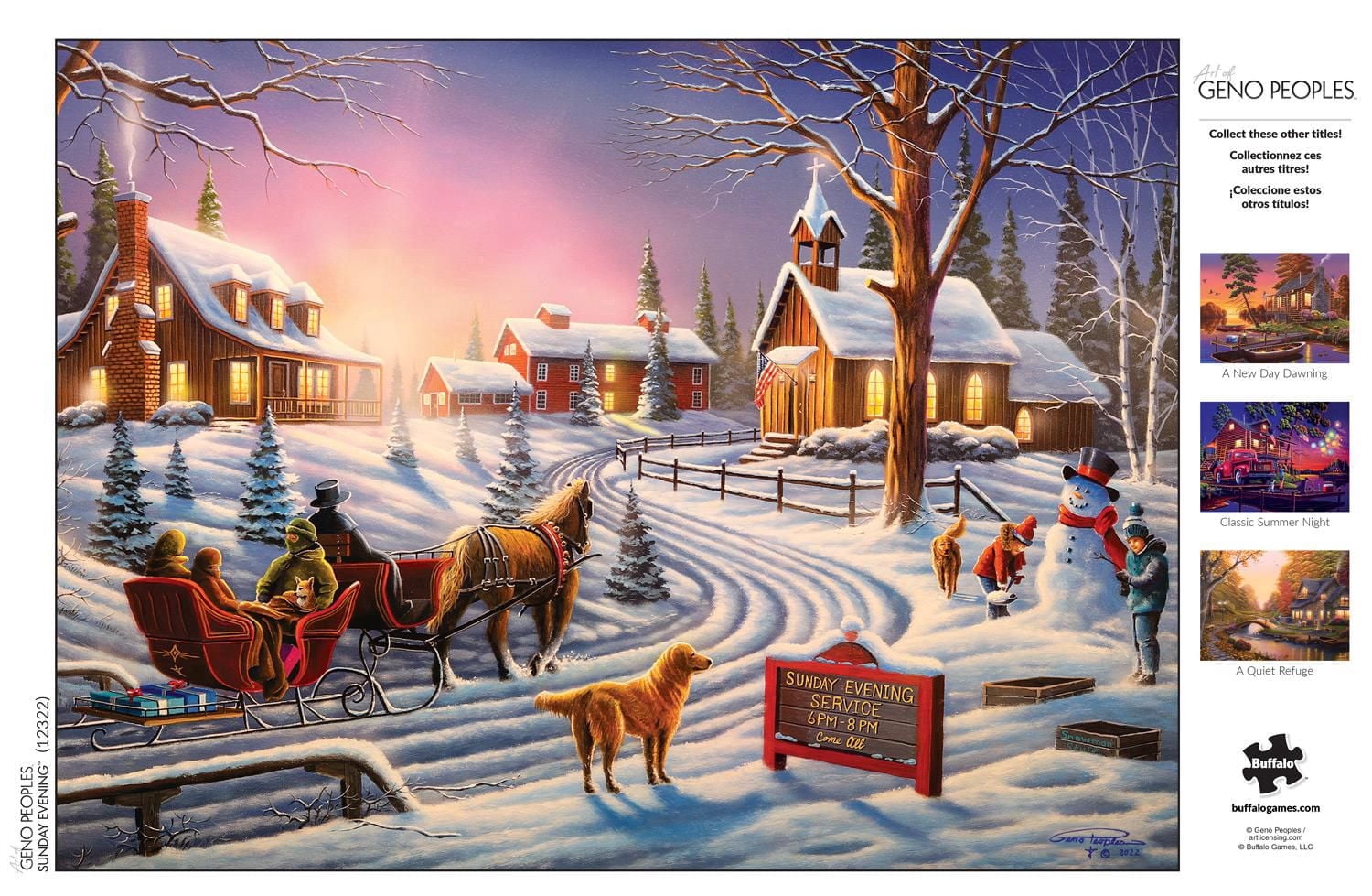 Buffalo Games – Escape series - Sunday Evening - 1000 Piece Jigsaw Puzzle