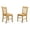 Oak, variant on East West Furniture Norfol 11" Wood Dining Chairs in Mahogany (Set of 2)