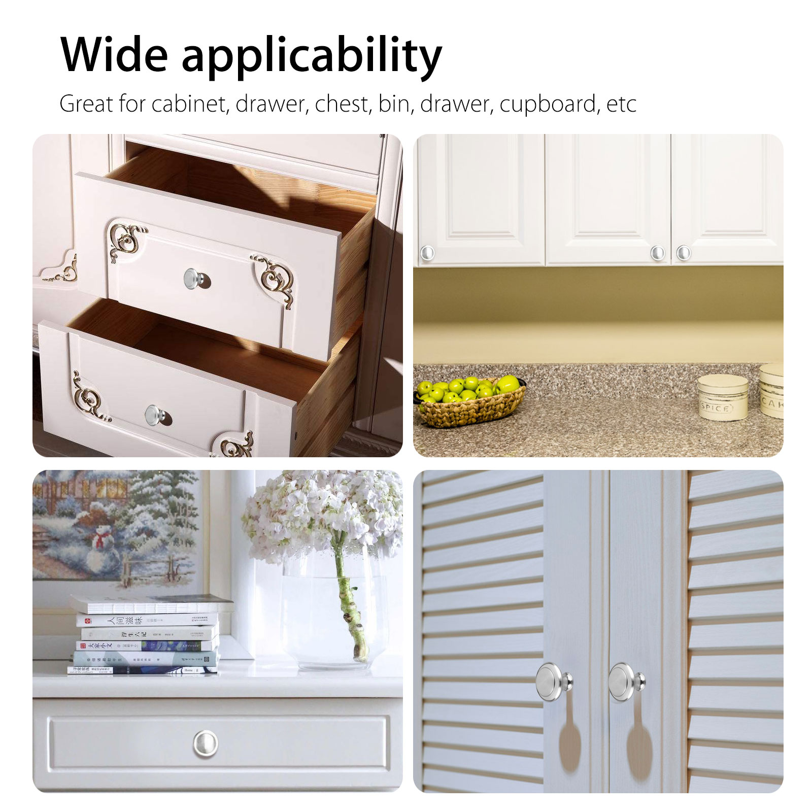 EEEkit Cabinet Knobs, Brushed Nickel, 20-Piece Set photo 8