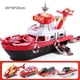 thumbnail image 1 of Barco de juguete para niños, modelo de barco, juguetes con coche, avión, rompecabezas para niños, juguetes de entrenamiento de inteligencia, 1 of 9