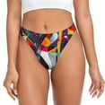 thumbnail image 1 of Balery Abstract Jazz Instrumental Tangas de Algodón para Mujer con Estampado – Ropa Interior Sexy, Transpirable, G-string-3X-Large, 1 of 6
