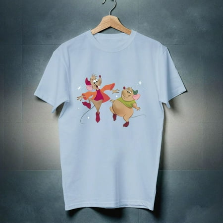 Fairytale Characters Jaq and Gus Youth Shirt and Tote Bag Apparel Sizes S-M-L-XL-XXL-3XL-4XL-5XL Casual Comfortable Unisex Wear for Kids-TH9036
