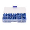 thumbnail image 3 of Mudra Crafts Real Freshwater Cultured Pearls for Jewelry Making, Loose Bulk Predrilled Bead Kit (6-8mm, Blue), 3 of 6