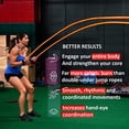 thumbnail image 4 of Gronk Fitness Inertia Wave ® Workout Ropes Edition | Battle Rope Alternative for Strength Training | Rubber Battle Ropes | Elastic Battle Ropes for an Abdominal and Core Workout, 4 of 6