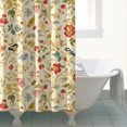 thumbnail image 4 of Pioneer Flower Floral Print Pattern Shower Curtain 72"x72", Bathroom Decorative Shower Curtain Set with 12 Hooks, Waterproof Washable, 4 of 6