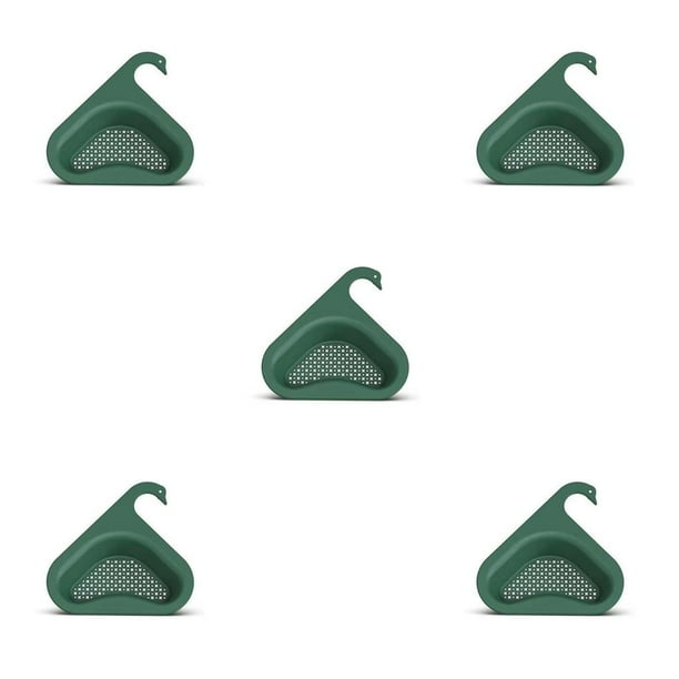 Escurridor de fregadero Bearachild colador de plástico triangular 5piezas Verde