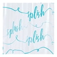 thumbnail image 2 of iDesign Kids Waterproof PEVA Shower Curtain, Splish Splash, White and Blue, 2 of 6