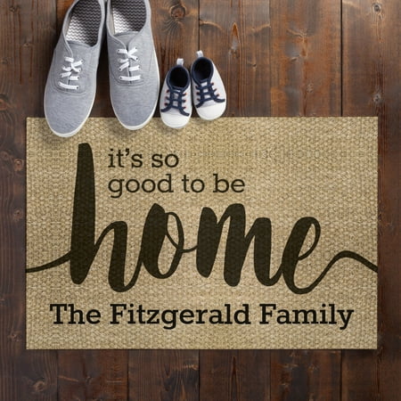 Personalized Doormat It S So Good To Be Home Walmart Com
