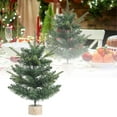 thumbnail image 2 of 18 Inch Artificial Christmas Tree Tabletop Xmas Tree with Wood Base Stand Artificial Pine Centerpiece for Home Office Kitchen Dining Table Holiday Party Decorations Indoor Winter Decor, 2 of 7