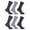 Shades of Grey, variant on FLOSO Mens Plain 100% Cotton Socks (Pack Of 6)