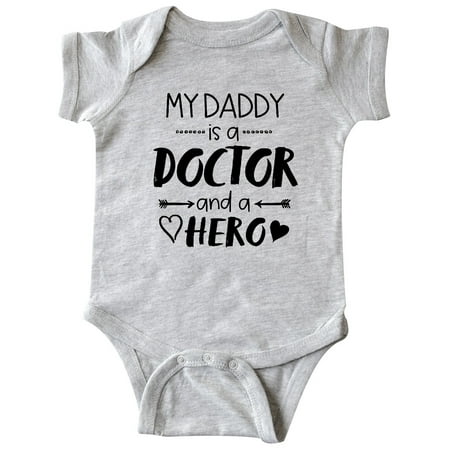 

Inktastic My Daddy is a Doctor and a Hero Gift Baby Boy or Baby Girl Bodysuit