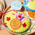 thumbnail image 2 of Applique Bag Kids Handmade Toys Mid-Autumn Festival Cloth Cartoon Rabbit Bag Art Craft Toys Kindergarten Children Gifts heqiyong LED, 2 of 2