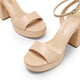 thumbnail image 4 of Sandalia DREAM PAIRS SDHS2423W Nude Plataforma Tacones Altos, 4 of 6