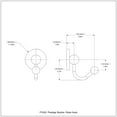 thumbnail image 2 of Allied Brass Prestige Skyline Robe Hook with Satin Nickel Finish, 2 of 2
