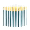 Royal & Langnickel - 12pc Zip N' Close Assorted Short Handle Artist Paint Brush Set - White Bristle 1