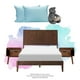 thumbnail image 1 of Recámara King Size Nogal con Cabecera + Base Cama + 2 Buros + 2 Almohadas Trinity + Osito + Libro, 1 of 8