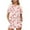 Cherry Daisy, variant on Yuyamidu Pink Flowers Women's Short Sleeve Pajama Set Soft 2-Piece Sleepwear with Round Neck Top & Lounge Shorts Sleep Set