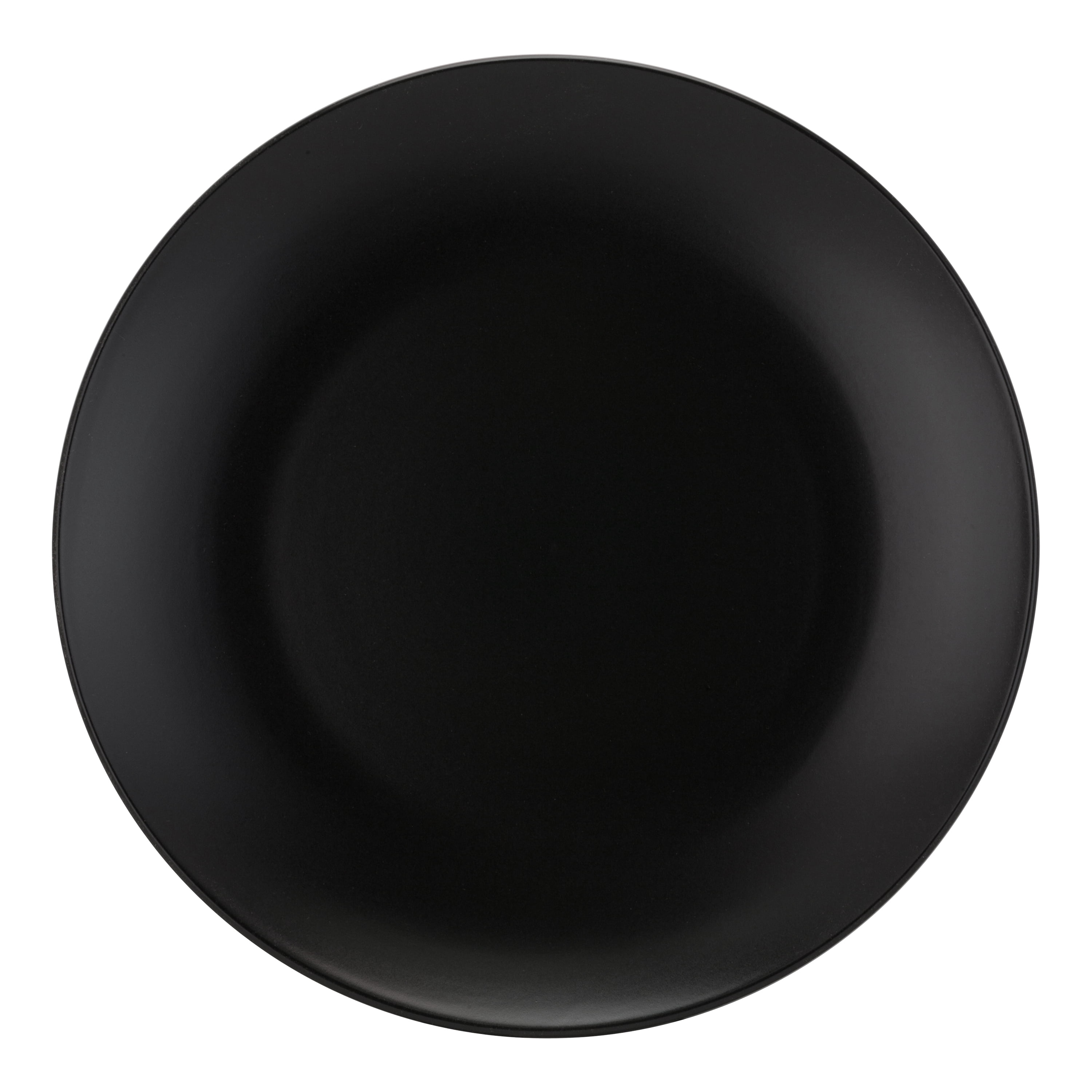 10 Strawberry Street Coupe Matte Catering Pack, 12Pc Dinner Plate Set, Black