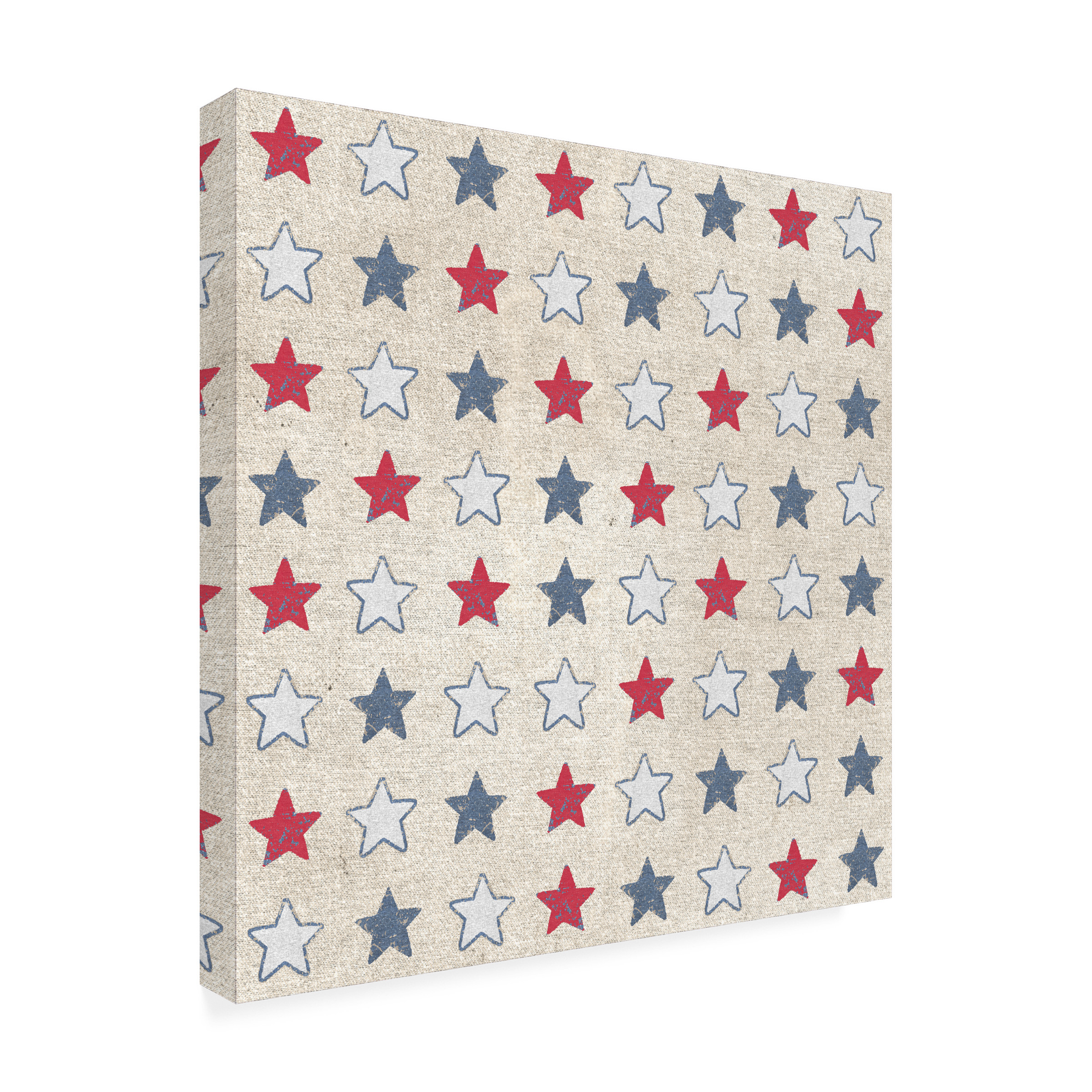 Trademark Fine Art 'Patriotic Dark Pattern IIA' Canvas Art by Beth Grove