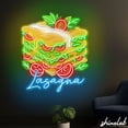 thumbnail image 2 of Shinelab Lasagna Food Neon Sign, Italian Restaurant Decor, Kitchen Wall LED Light 15815, 2 of 3