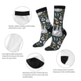 thumbnail image 3 of KLL Cute Sloth Print Cool Socks Men's Women's Crew Socks Funny Crazy Novelty Stockings, 3 of 6