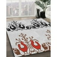 thumbnail image 2 of Ahgly Company Indoor Rectangle Patterned Off-White Novelty Area Rugs, 3' x 5', 2 of 6