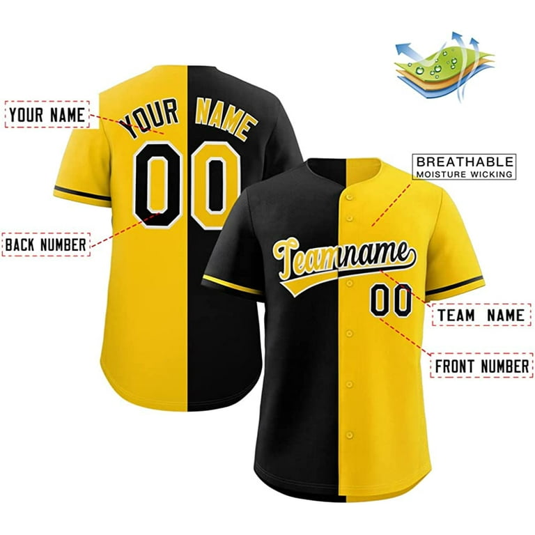 Custom Baseball Jersey Personalized Sprots Uniform Button Dowm Printed Name  & Number Men Woman Youth-Style1