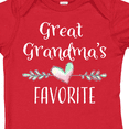 thumbnail image 4 of Inktastic Great Grandmas Favorite Heart Great Grandchild Boys or Girls Baby Bodysuit, 4 of 5
