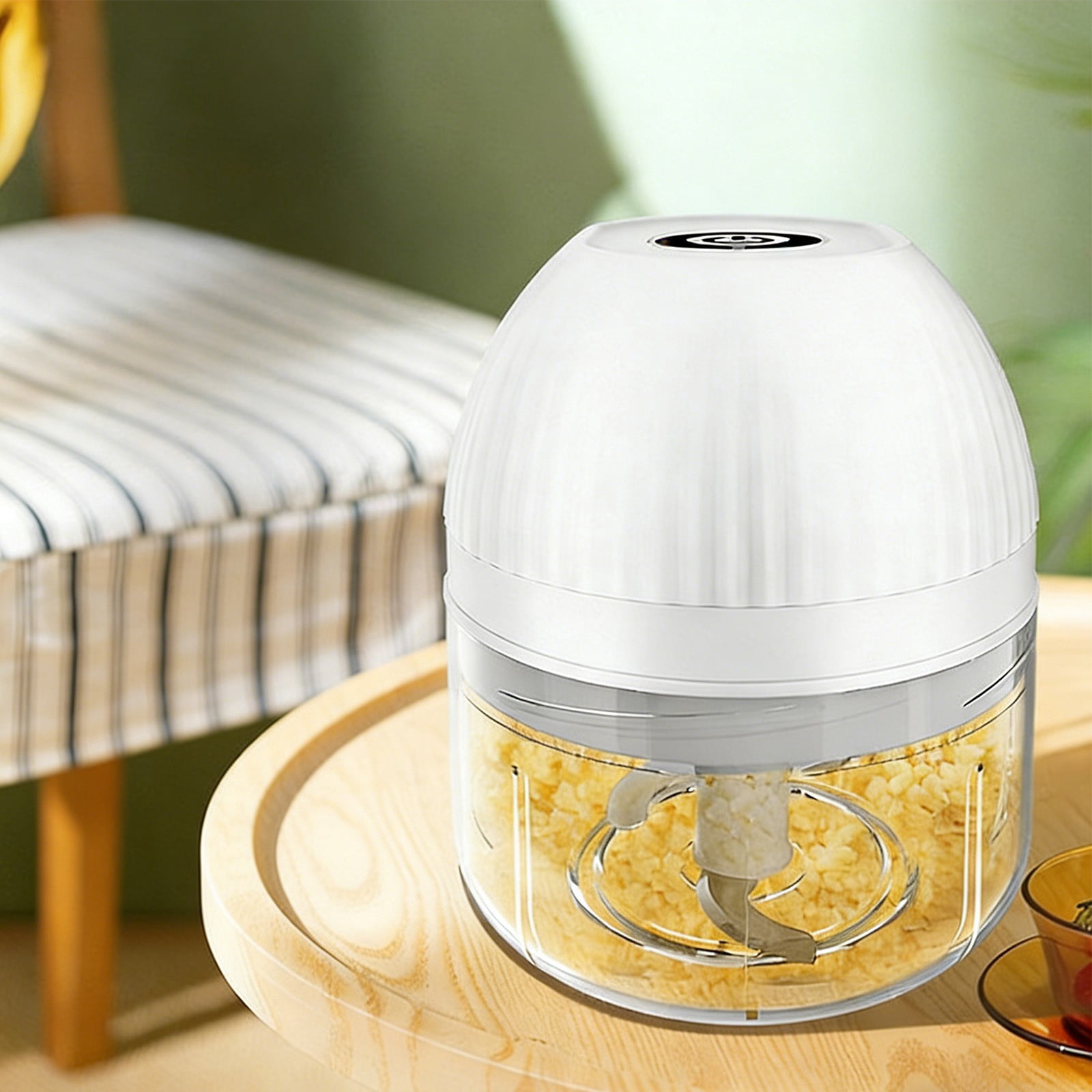 2Pcs Portable Usb Rechargeable Garlic Chopper Cordless Vegetable Chopper 250Ml Mini Food Processor for Onion Meat Herb Grinder Kitchen Tool Ciozy