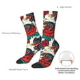 thumbnail image 4 of Cauagu Chicken Print Crew Socks for Women and Men,Adult Athletic Running Socks 1-Pair Sports Socks Work Gear Socks with Moisture Wicking, 4 of 6