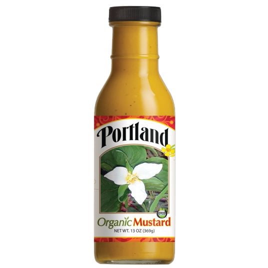 Portlandia Foods Yellow Mustard, Organic-12 x 13 oz