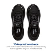 Brooks Women’s Divide 5 GTX Waterproof Trail Running Shoe - Black/Alloy/Primer Grey - 6 Medium