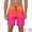 Orange, variant on Unique Bargains Men's Contrast Color Drawstring Waist Beach Swimwear Shorts 28 Yellow