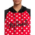 thumbnail image 5 of Disney Women’s Size S Hooded/Long Sleeve/Polyester Women’s Minnie Mouse Sleep Lounger, Black Soot, 5 of 5