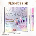 thumbnail image 5 of 2026 New 12 Colors Nail Art Pens Set,Nail Art Markers,for 3D Nail Art, Drawing Painting Liner Brush for DIY Nail Art Beauty Adorn Manicure Tools, 5 of 10