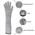 thumbnail image 4 of 1 Pair Cut Resistant Knit Sleeves 19.7 Inch Cut Resistant Gloves Outdoor Work Safety Anti-cutting Arm Guard Protective Glove Arm Guard Protection Prevent Scrapes Slash Resistant Sleeves, 4 of 8