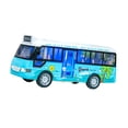 thumbnail image 4 of Autobús urbano de juguete para niños, vehículo de inercia, ligero, autobús turístico. azul, 4 of 9