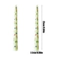 thumbnail image 3 of Nkmbld Taper Candles for Home Decoration, Flower Printed Long Pole Candle Romantic Wedding Candlelight Dinner Decoration, Green, 3 of 8