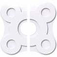 thumbnail image 3 of 30"OD x 5"ID x 10 1/2"C x 1"P Luna Architectural Grade PVC Contemporary Ceiling Medallion, Two Piece, 3 of 7