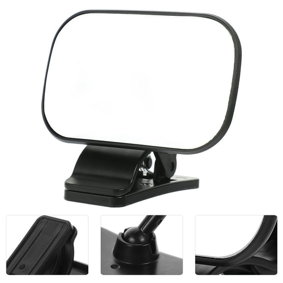 Masteelf Mirrors Rearview Mirror Plate Safety Seat Mirror Baby 9.60X9.00X7.30CM Black