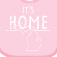 thumbnail image 4 of Inktastic It's Home- State  of Michigan Outline Distressed Text Boys or Girls Baby Bib, 4 of 4