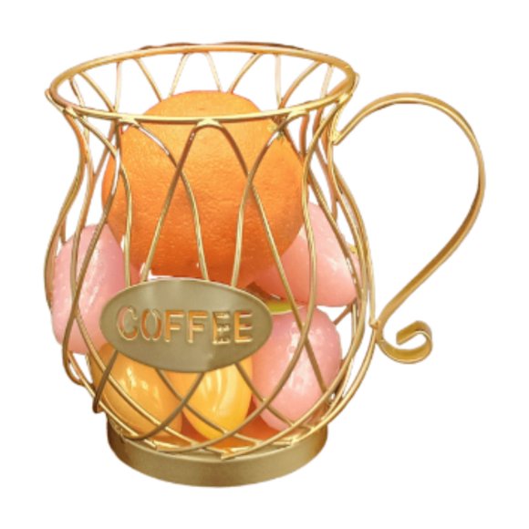 Gold-Plated Iron Art Multi-Functional Decor: Stylish Small-Sized Storage Rack for Candles & Fruits, Creative Decorative Display Stand with Unique Design, Durable & Elegant Gift Option for Home