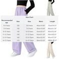 thumbnail image 4 of HVOBTTY Toddler's Cargo Pants Solid Color Wide Leg Straight Casual Daily Wear Trousers, 4 of 5