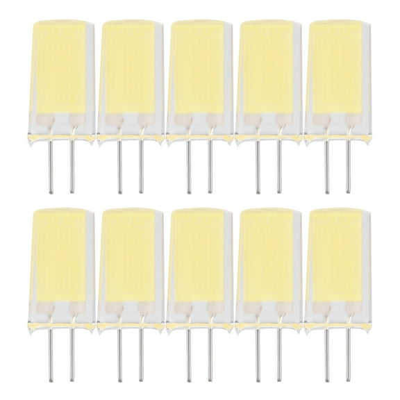 10Pcs G4/G8 COB1909 LED Light Bulbs Non-Dimmable Silicone Lamp Lighting Fixtures(Cool White G8)