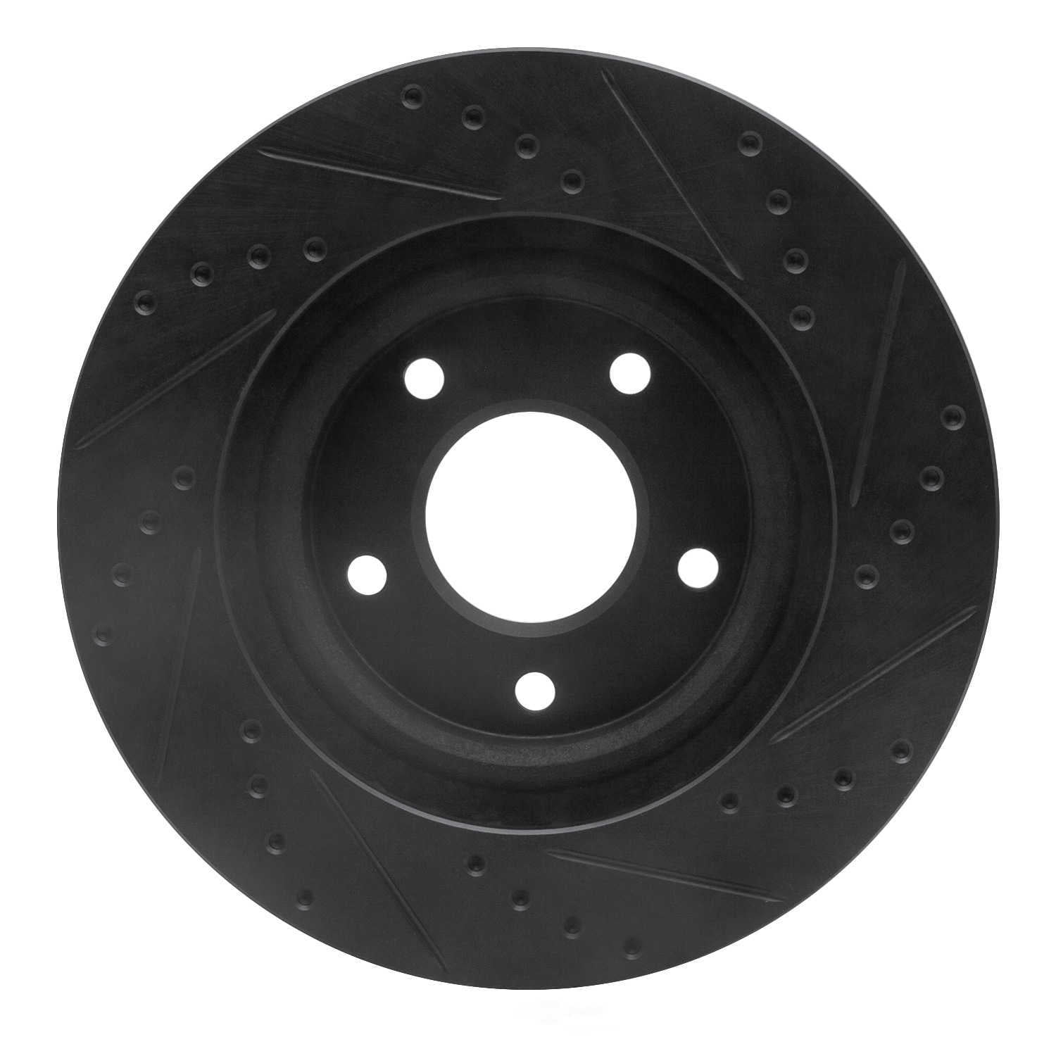 Dynamic Friction Company 633-39023L DFC Brake Rotor - Drilled And Slotted - Black