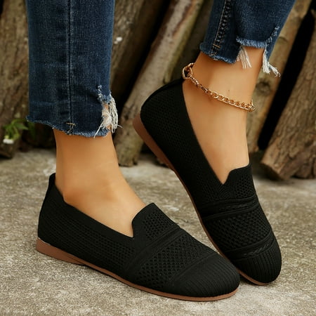 

UIX Women Casual Shoes Fashion Simple Solid Color Simple Mesh Breathable Comfortable Lightweight All Season Casual Shoes